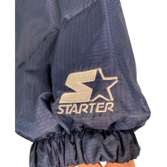 Denver Broncos Starter Reversible Jacket Navy/Orange Large NFL Down-Filled Winte - Picture 7 of 10